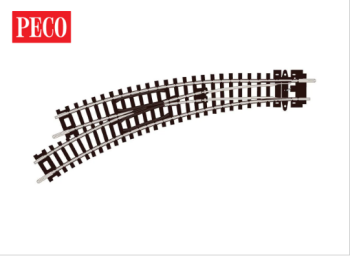 N Gauge Left Hand Curved Turnout ST-45