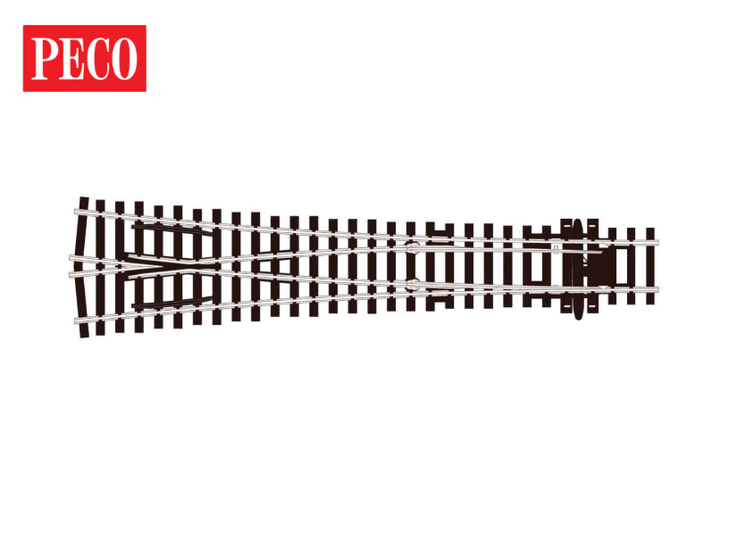 OO Y Turnout Large Radius SL98 Code 100