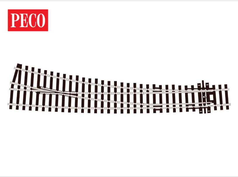 OO Large radius curve Right hand turnout ST86 Code 100