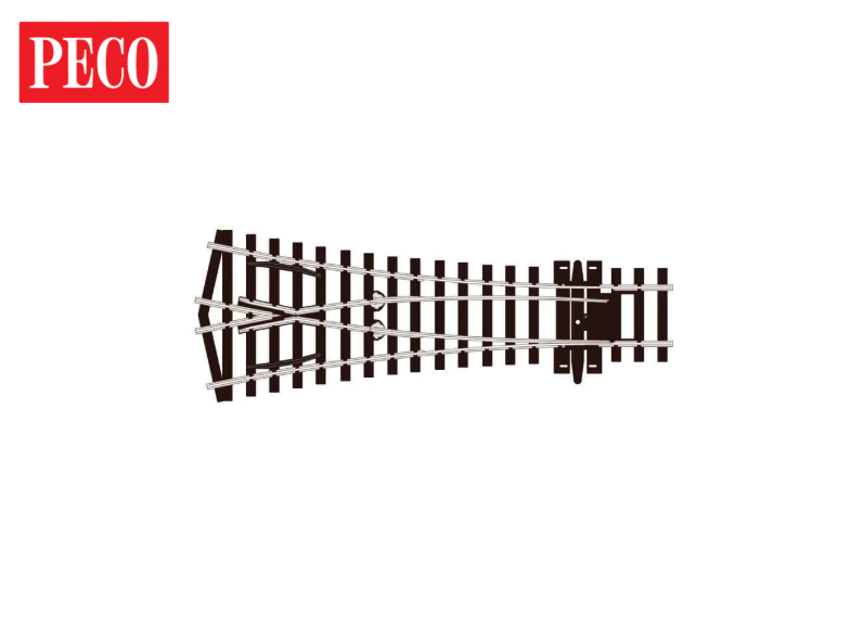 OO Y Turnout Large Radius SLE198 Code 75 Electrofrog