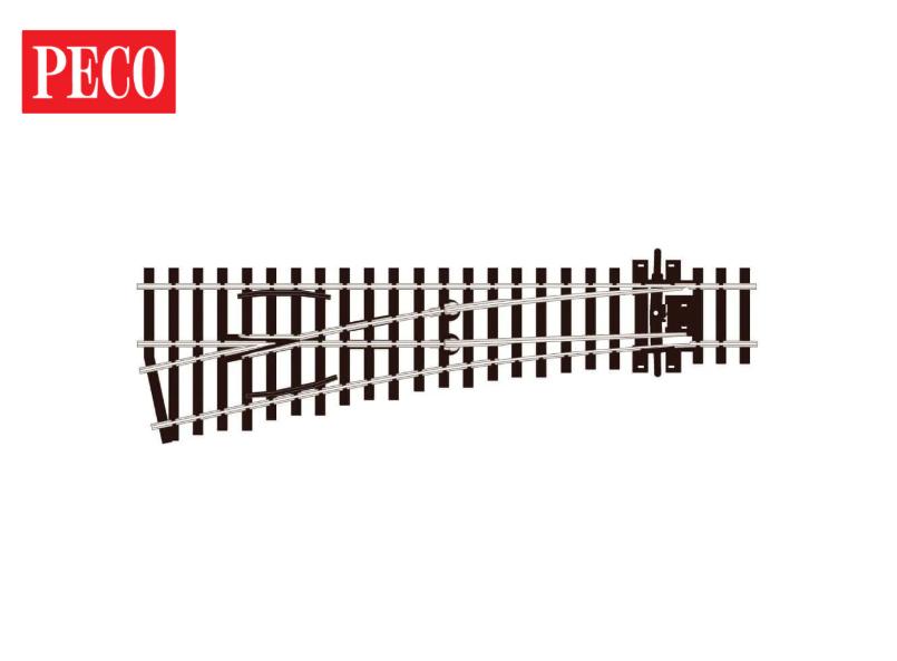 OO Small radius Left Hand Turnout SLE192 Code 75 Electrofrog