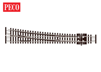 N Gauge Large Radius Right Hand Electrofrog SL-E388F Code 55
