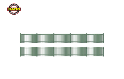 Straight Station fencing Green GWR OO