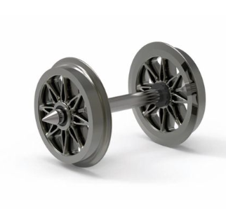 Hornby R8100 12.6mm Split Spoked Wheels (pk 10)