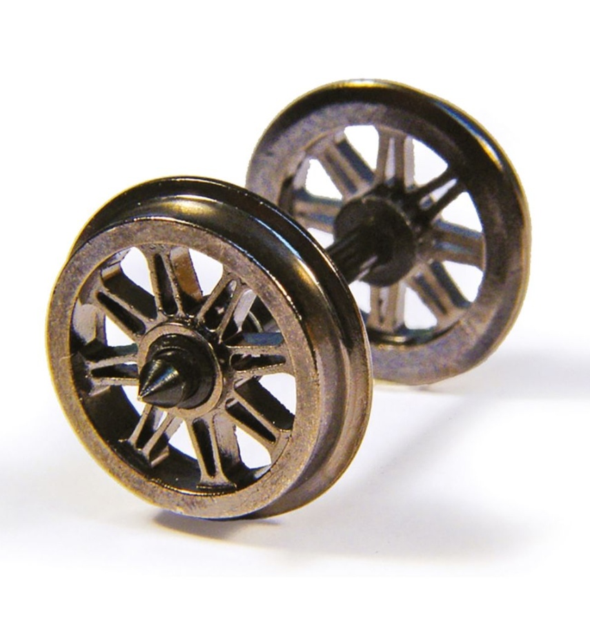 Bachmann 36-028 Metal Split Spoked Wagon Wheels (pk 10)