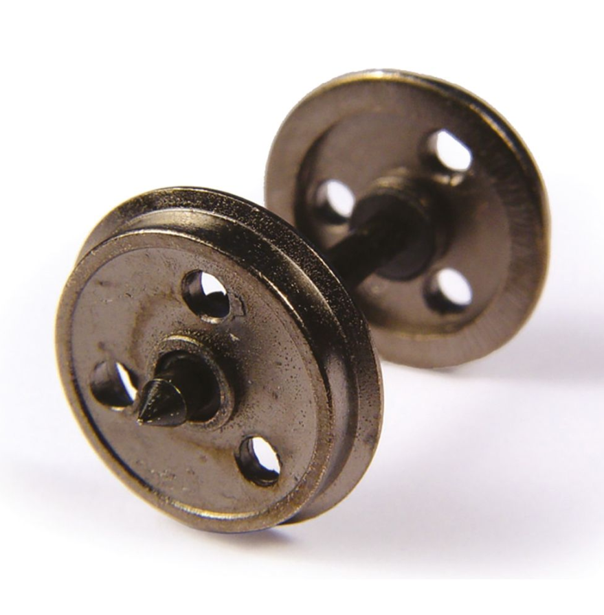 Bachmann 36-015 Metal 3-Hole Wagon Wheels (pk 10)