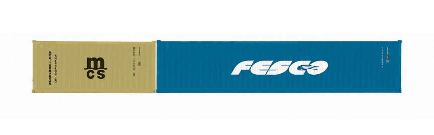 MSC & Fesco, Container Pack, 1 x 20’ and 1 x 40’ Containers - Era 11
