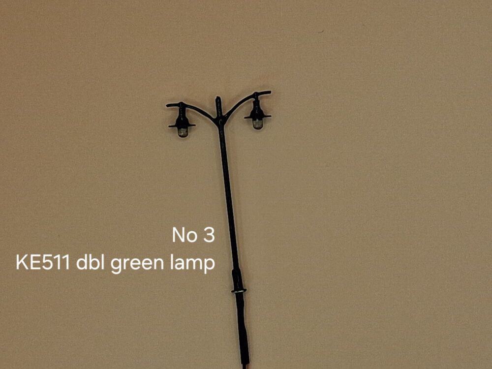 003 No 3 - 3V 60 mm double green light, price is for pack of three