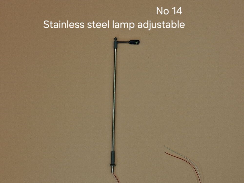 014 No 14 - 3V single stainless steel light adjustable, price is for pack of three