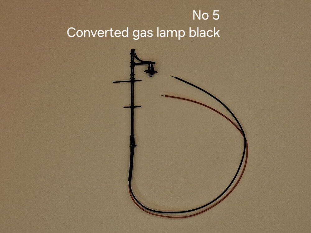 005 No 5 - 3V converted gas lamp, price is for pack of three