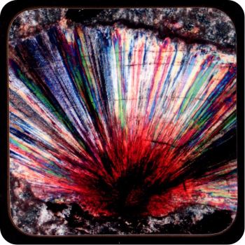 Withamite from Glen Coe, Scotland rock thin section Coaster (C47)