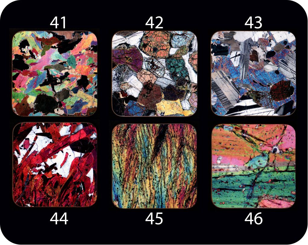 <!-- 00002 --> Your choice of Six Different Geology Coasters - great gift f