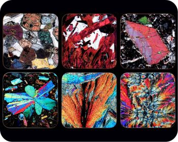 Ardnamurchan Volcano Scottish Geology Coasters Set Nature Coasters Placemats Table Mats Science Geologist Geography Teacher Gift Stocking filler Rock Thin Section Microscope Photos 