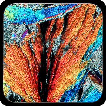 Barytes from Strontian, Scotland rock thin section Coaster (C63)