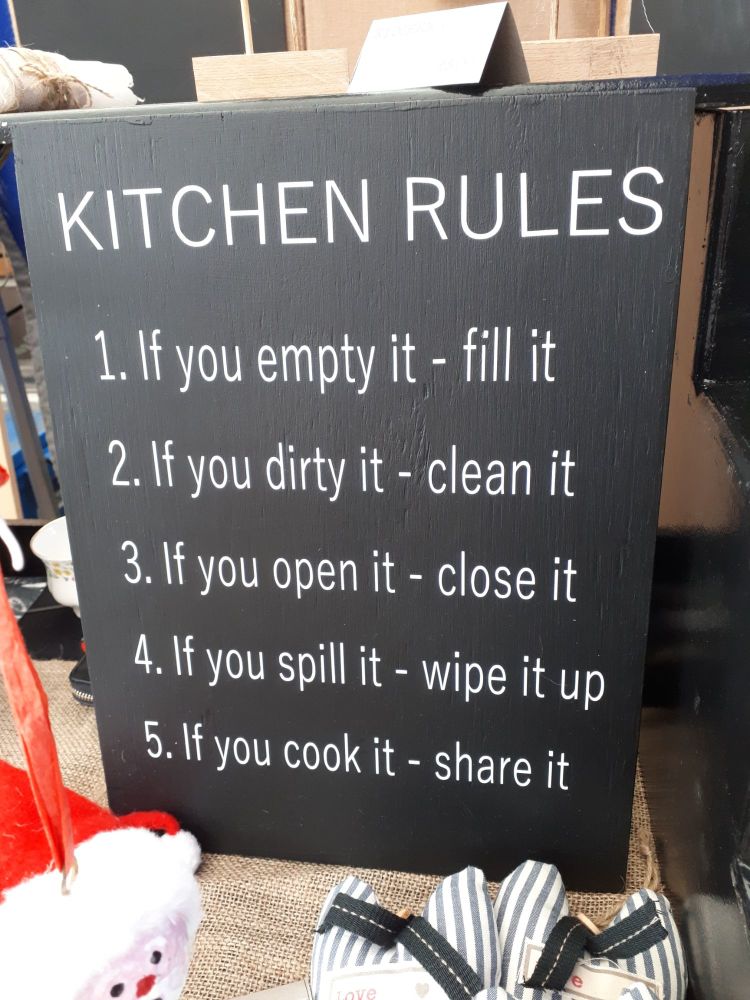 Sign - Kitchen Rules 