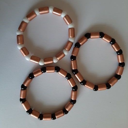 Natural Copper Gas Pipe Bead 