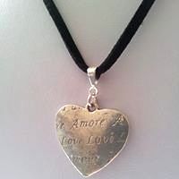 Pendant - Double Sided Heart