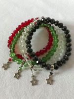 Christmas Star Charm Crystal Bracelet, 4 Colour Choices.