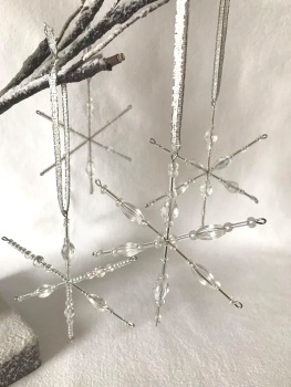 Christmas 1, Snowflake Hanging Decorations Small