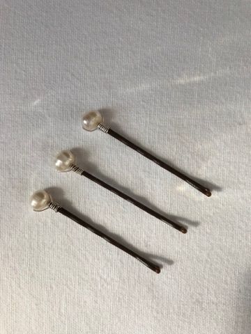 Z21, Freshwater Pearls set of 3 Hairpins