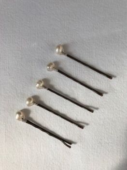 Z21, Freshwater Pearls set of 5 Hairpins