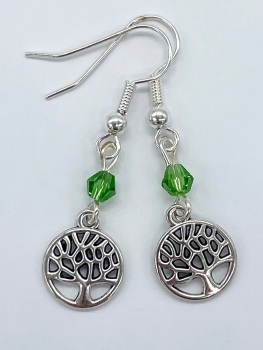 Round Tree of Life Earrings