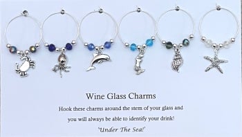 Wine Glass Charms - Under The Sea!
