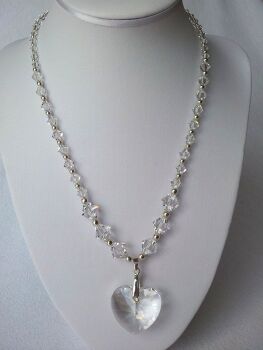 Swarovski Large Crystal Heart Necklace