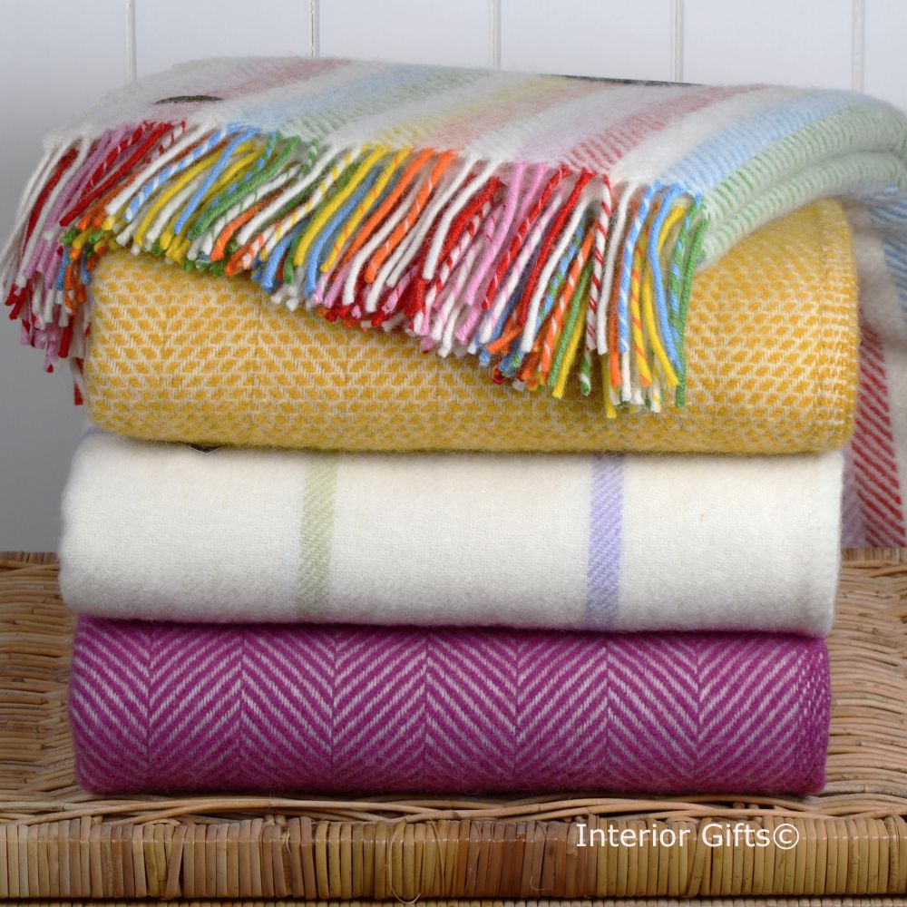 Wool Blankets & Throws in Pure New Wool by BRONTE BY MOON & Tweedmill ...