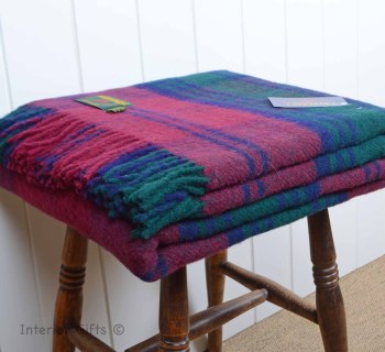 Tweedmill Lindsay Red Tartan Check Throw / Picnic / Travel Rug / Blanket
