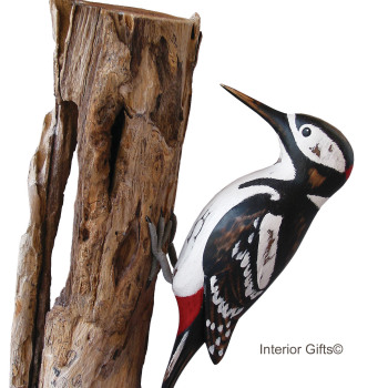 Archipelago Greater Spotted Woodpecker Bird Wood Carving