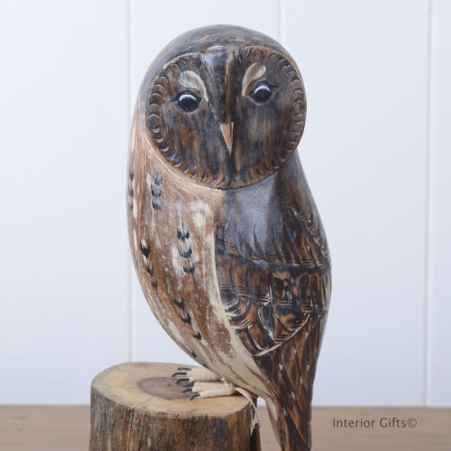 Archipelago Tawny Owl Wood Carving