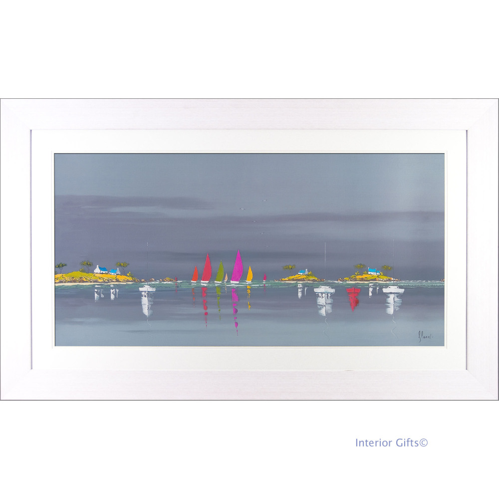 'Boat Reflections II' by Frederic Flanet - 76cmx127cm