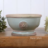 Kew Footed Bowl in Chartwell Green - Royal Botanic Gardens Plant Pot - Small