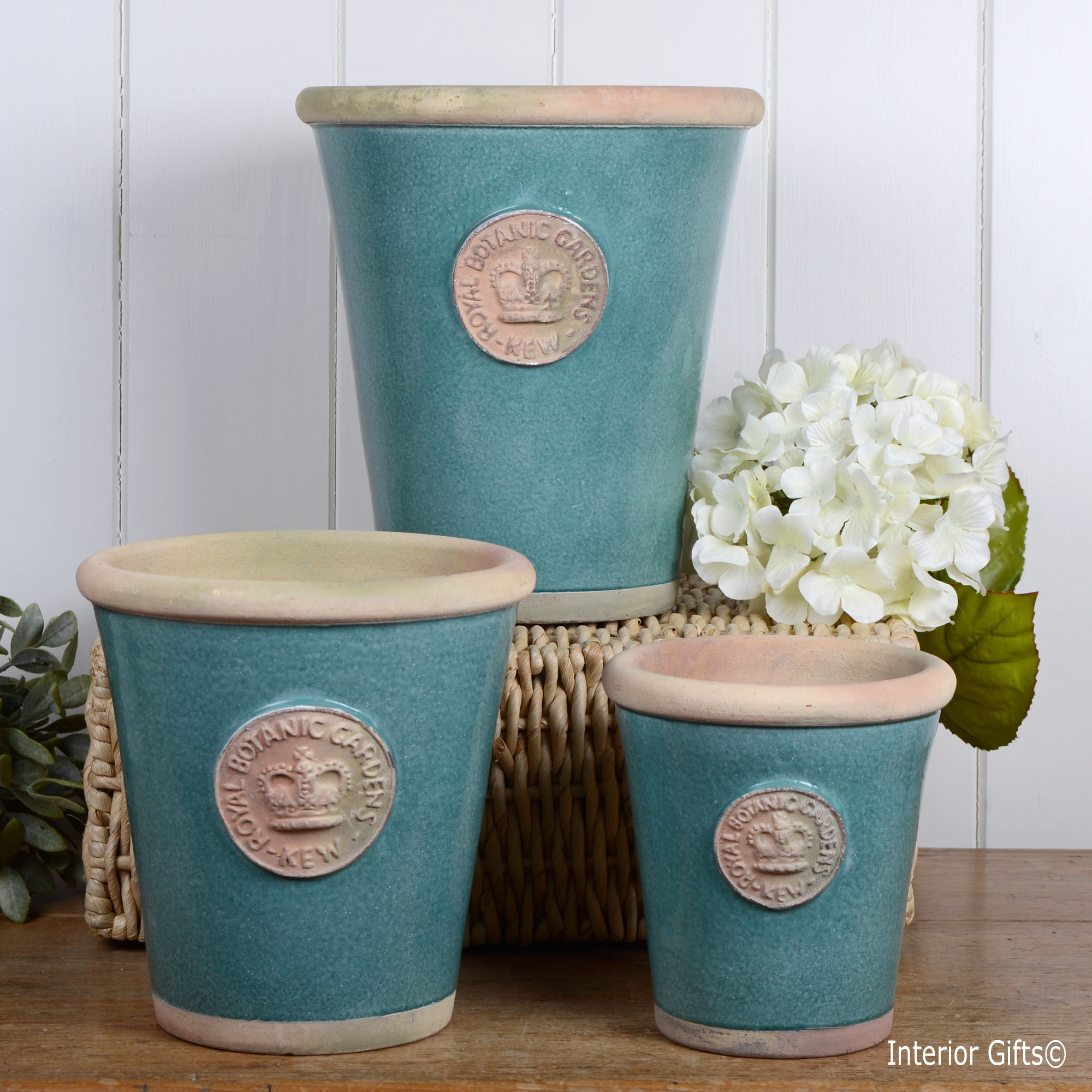 Kew Garden Plant Pots and Planters in Bone, Ivory, Duck 