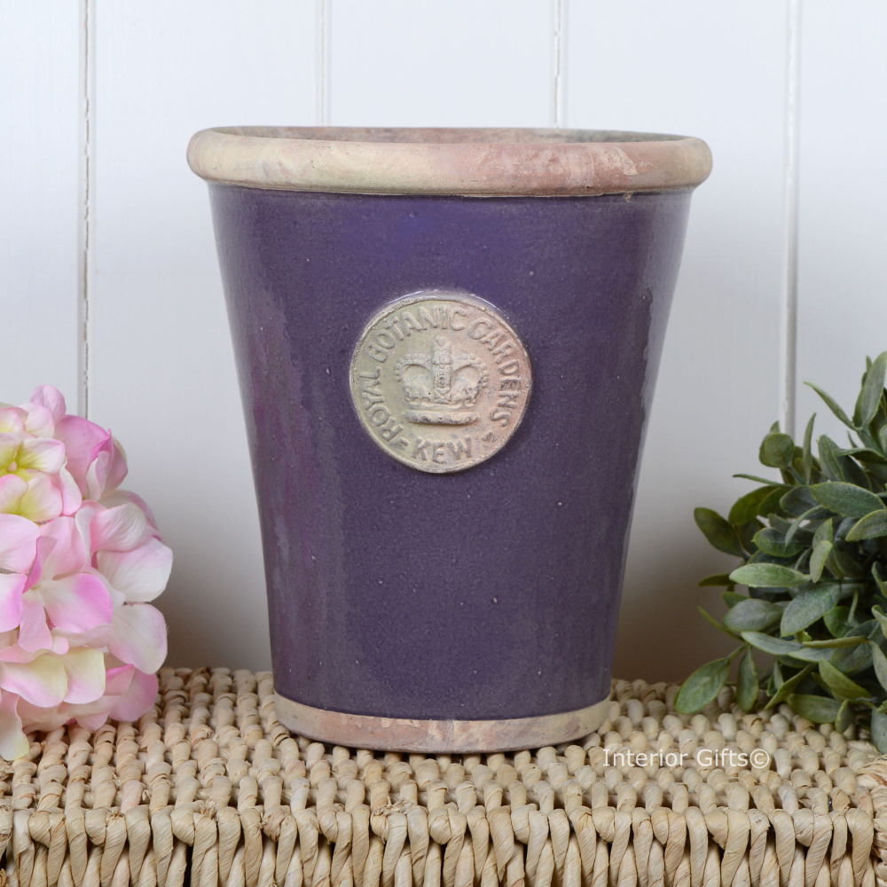 Kew Long Tom Pot in Heather - Royal Botanic Gardens Plant Pot - Large