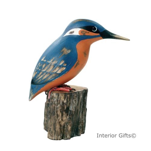 Archipelago Kingfisher Bird Wood Carving