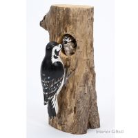 Archipelago Lesser Spotted Woodpecker Bird Wood Carving
