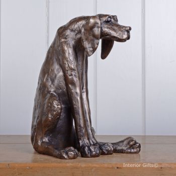Sidney the Faithful Handsome Hound Dog in Bronze by Frith