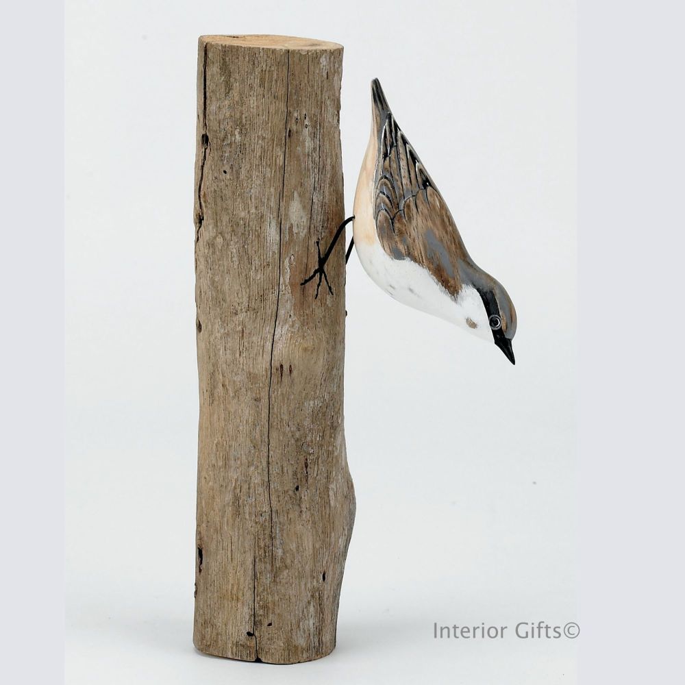 Archipelago Nuthatch Bird Wood Carving
