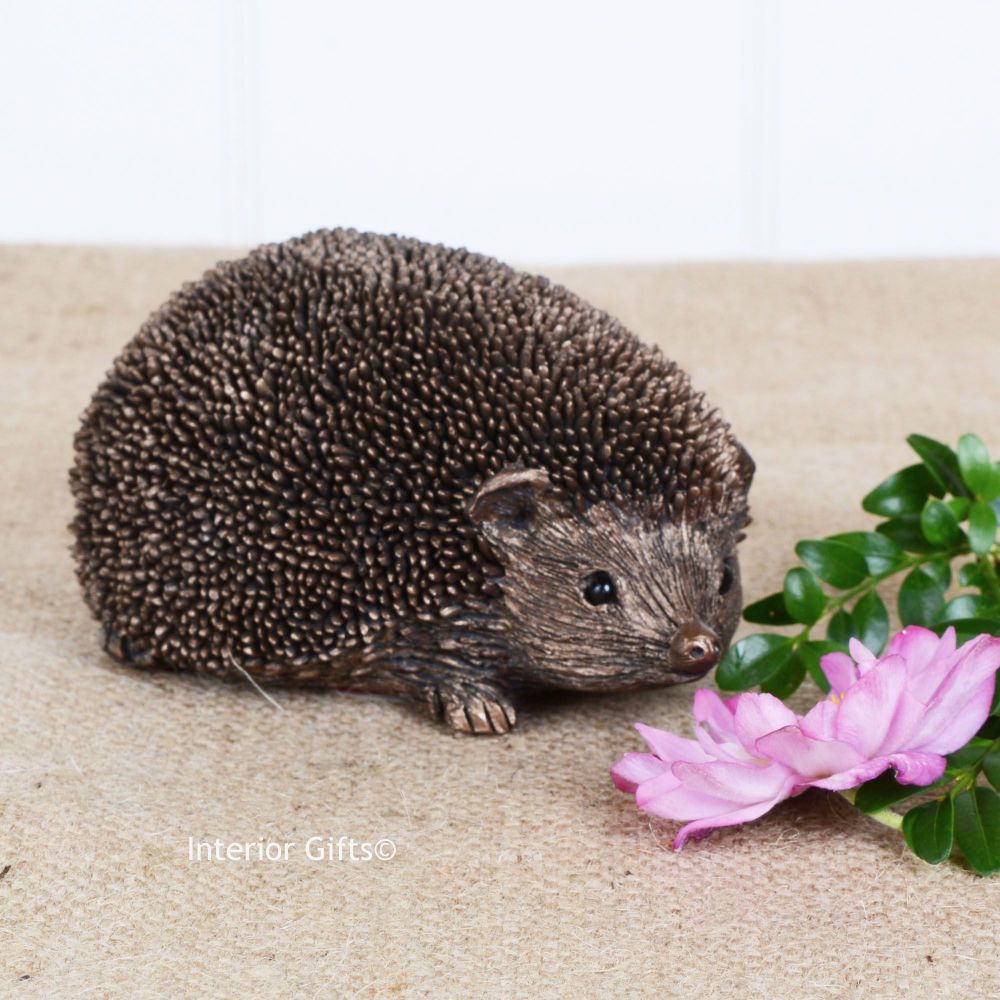 Frith Wiggles Small Hedgehog Bronze Sculpture by Thomas Meadows