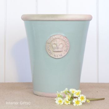 Kew Long Tom Pot in Chartwell Green - Royal Botanic Gardens Plant Pot - Large