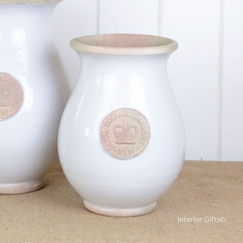 Kew Royal Botanic Gardens Shaped Vase in Bone - Small