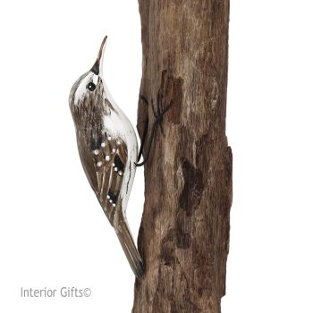 Archipelago Treecreeper Bird Wood Carving