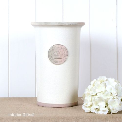 Kew Royal Botanic Gardens Florist Flower Vase in Ivory Cream - Medium 30.5
