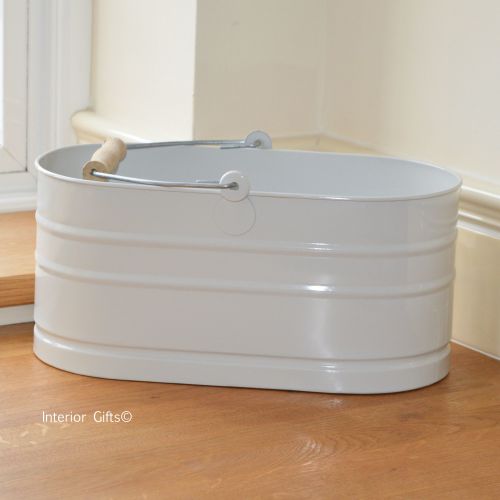Household Tidy Bucket in Chalk