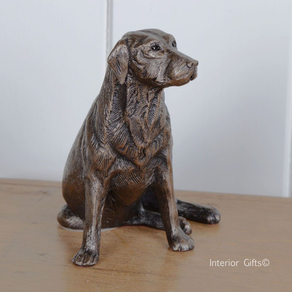 'Nigel' Bronze Labrador Sitting by Frith Sculpture