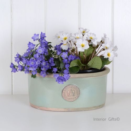 Kew Oval Planter in Chartwell Green - Royal Botanic Gardens Plant Pot - Sma