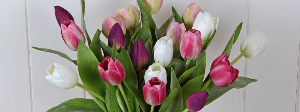 Faux Silk Tulips Artificial Flowers