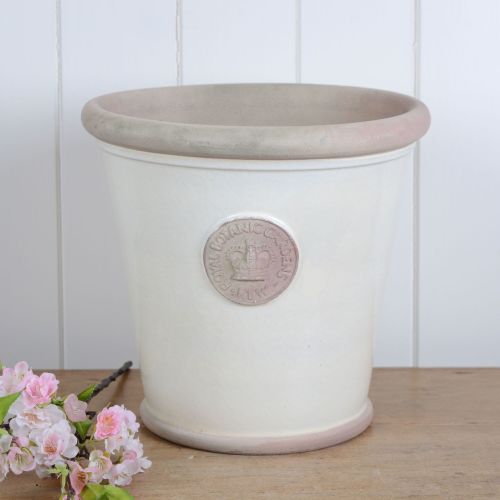 Kew Orangery Pot Ivory Cream - Royal Botanic Gardens Plant Pot - 27 cm H